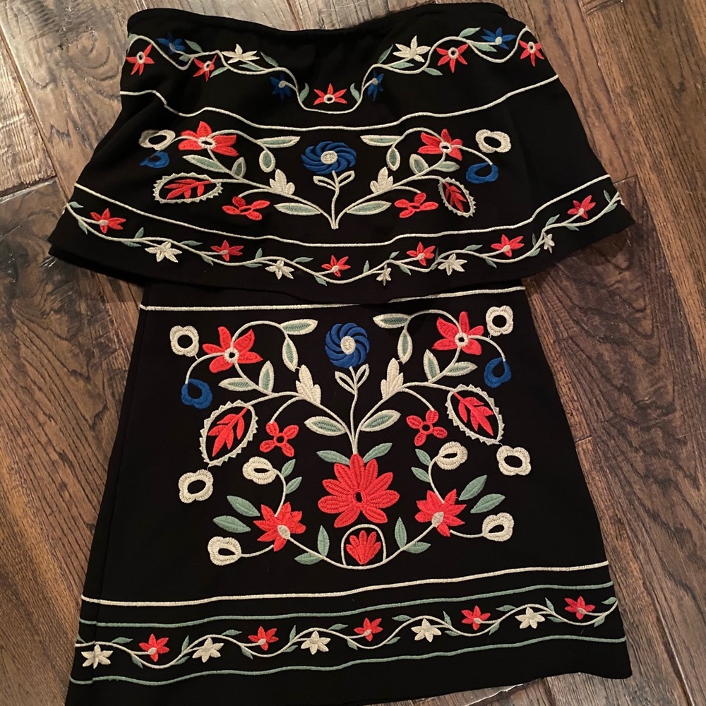 Sugar Skull mini strapless Señorita sexy dress 🔥